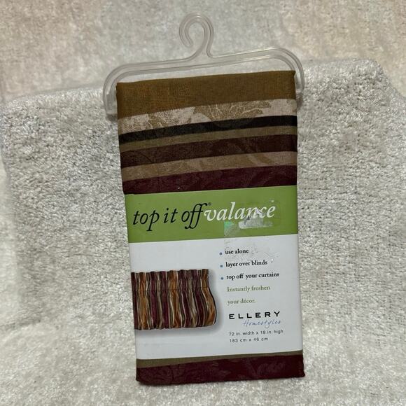 Top It Off Valance Ellery Home Styles RN105021 71”X 18” - Picture 1 of 2